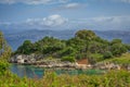 Beautiful landscape Ã¢â¬â sea lagoon with turquoise water, cliffs and rocks Royalty Free Stock Photo